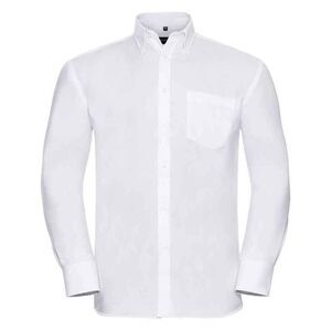 Russell Collection Mens Ultimate Long-Sleeved Formal Shirt / White
